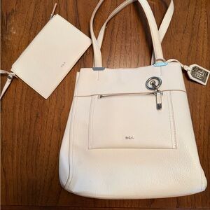 Ralph Lauren white Shoulder Bag with Pouch